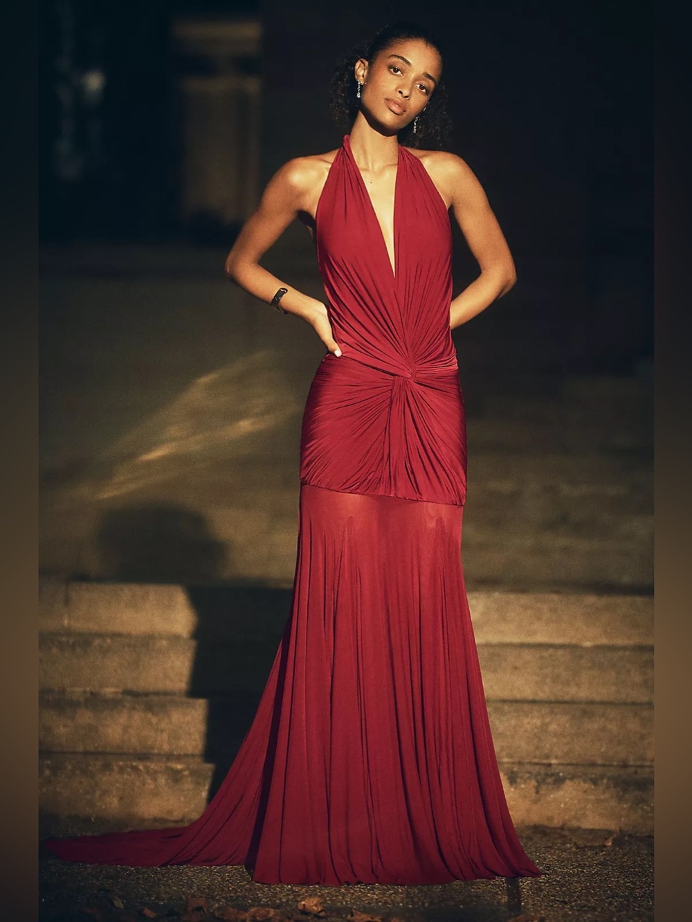 Deme by Gabriella Chloe Stretch Jersey Maxi Dress